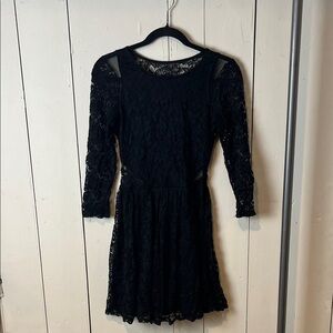 Abercrombie & Fitch Women Black Cocktail lace Dress M